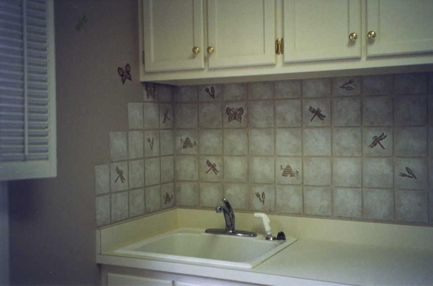 kitchen tiles images. Trompe l#39;oeil (including